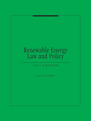 cover image of Renewable Energy Law and Policy